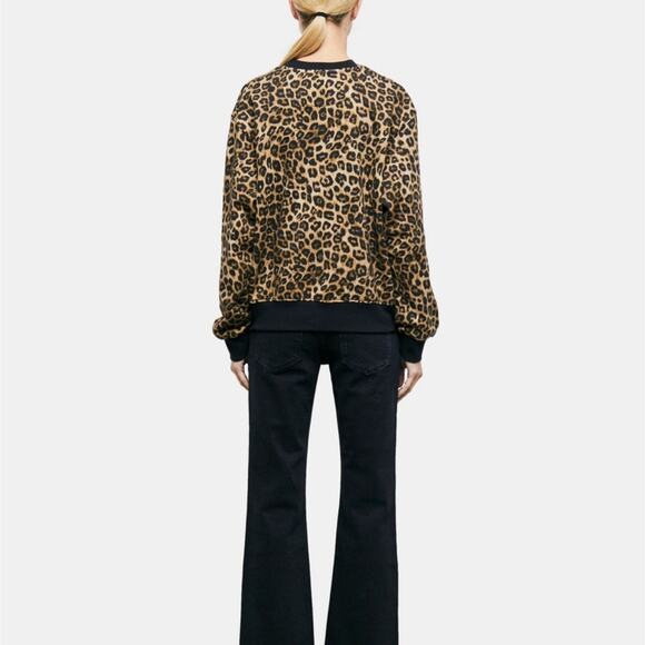 THE KOOPLES Leopard Print Fleece Sweatshirt, Size 1 - Picture 5 of 13